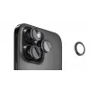 Evelatus Apple iPhone 16 Pro / 16 Pro Max Protector de lente de cámara Armor Black Titanium