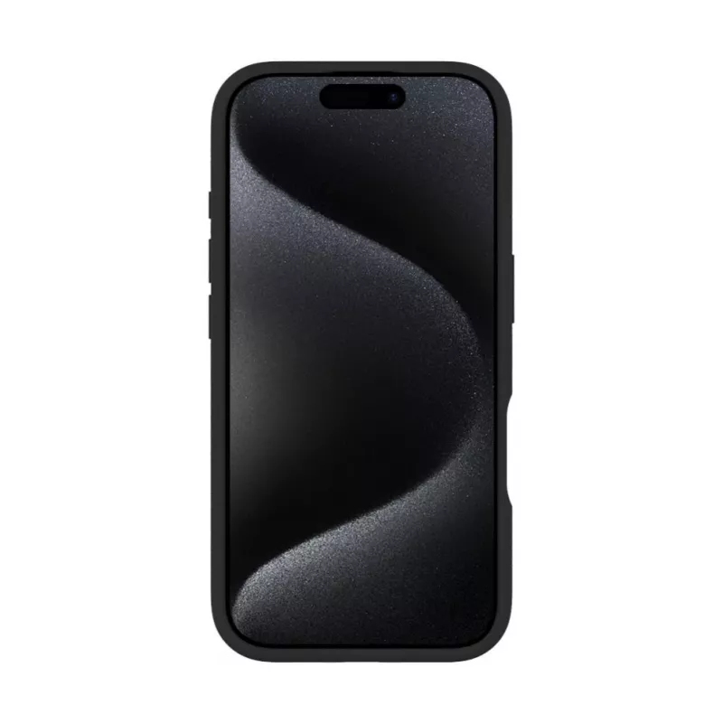 Evelatus Apple iPhone 16 Pro Funda de silicona Soft Touch MagSafe con soporte Negro