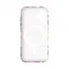 Evelatus funda Slim Shell con MagSafe para Apple iPhone 16 Custom Flower Red Print