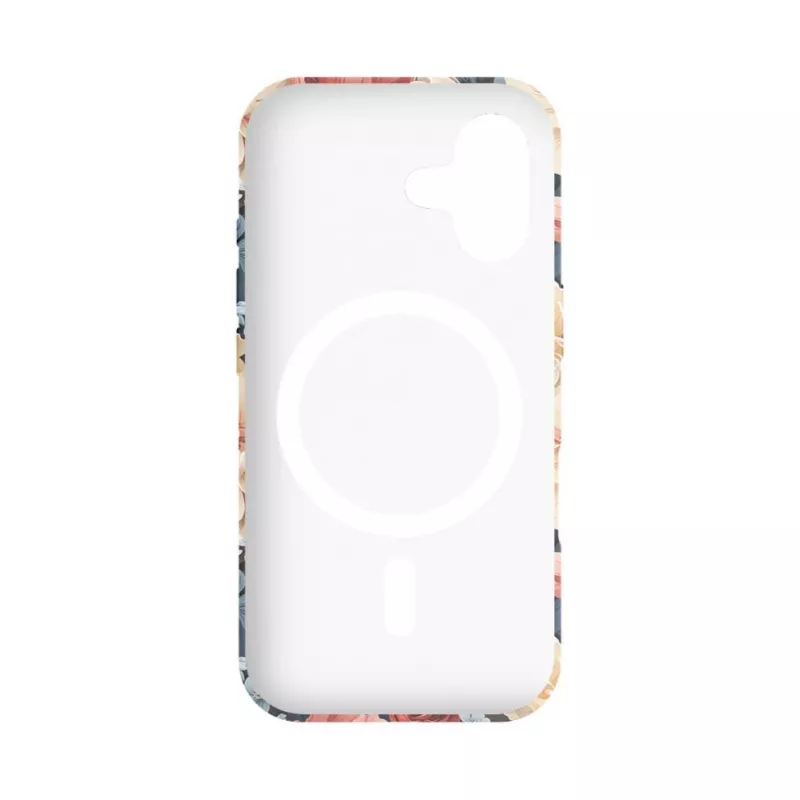 Evelatus funda Slim Shell con MagSafe para Apple iPhone 16 Custom Flower Red Print