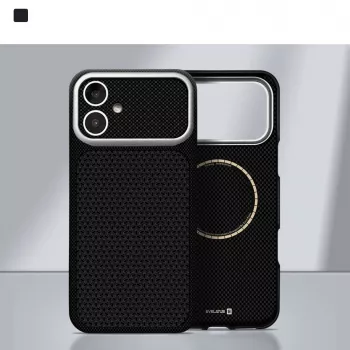 Funda MagSafe Evelatus Carbon Premium Edition para Apple iPhone 17 negra