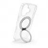 Evelatus Funda híbrida con MagSafe PC+TPU soporte metálico 360 para Apple iPhone 17 Transparente