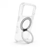 Evelatus Funda híbrida con MagSafe PC+TPU soporte metálico 360° para Apple iPhone 17 Pro Transparente