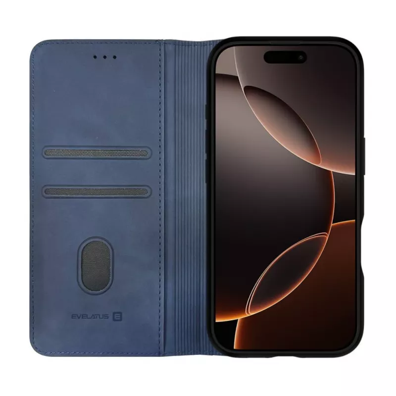 Funda tipo libro Evelatus para Apple iPhone 18 Pro Max azul