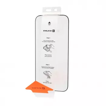Evelatus Apple iPhone 18 Pro Max Flip Glass Magic Easy Install Lámina protectora de pantalla - Negra (a granel)