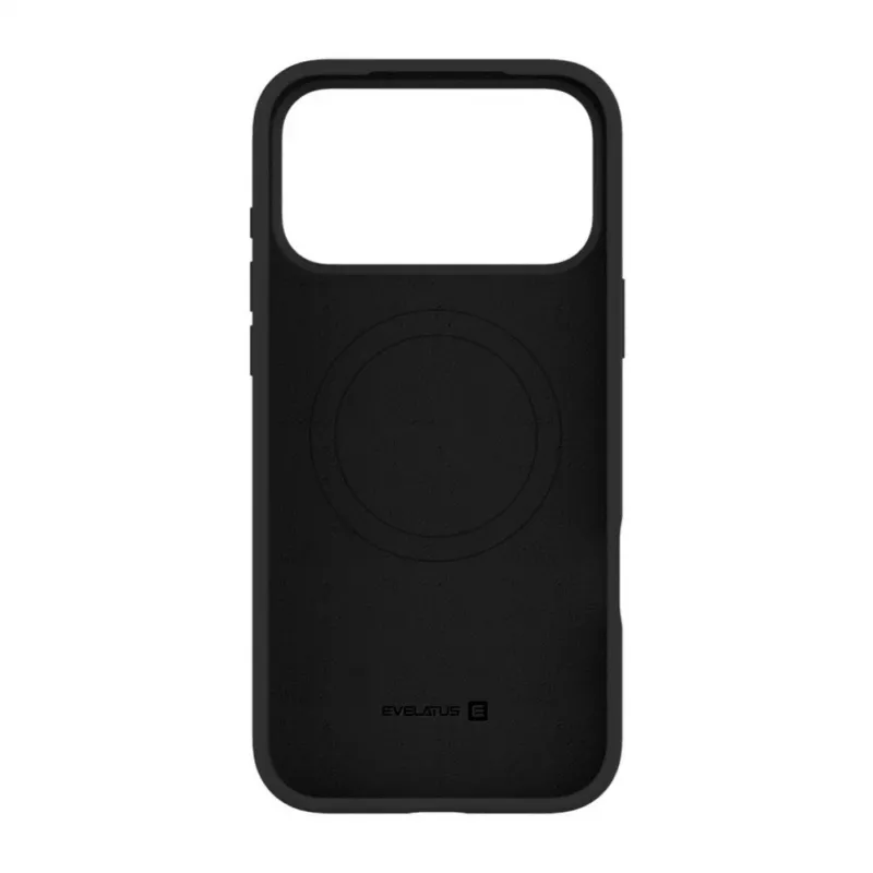 Evelatus Apple iPhone 18 Pro Max Premium funda de silicona MagSafe Soft Touch negra