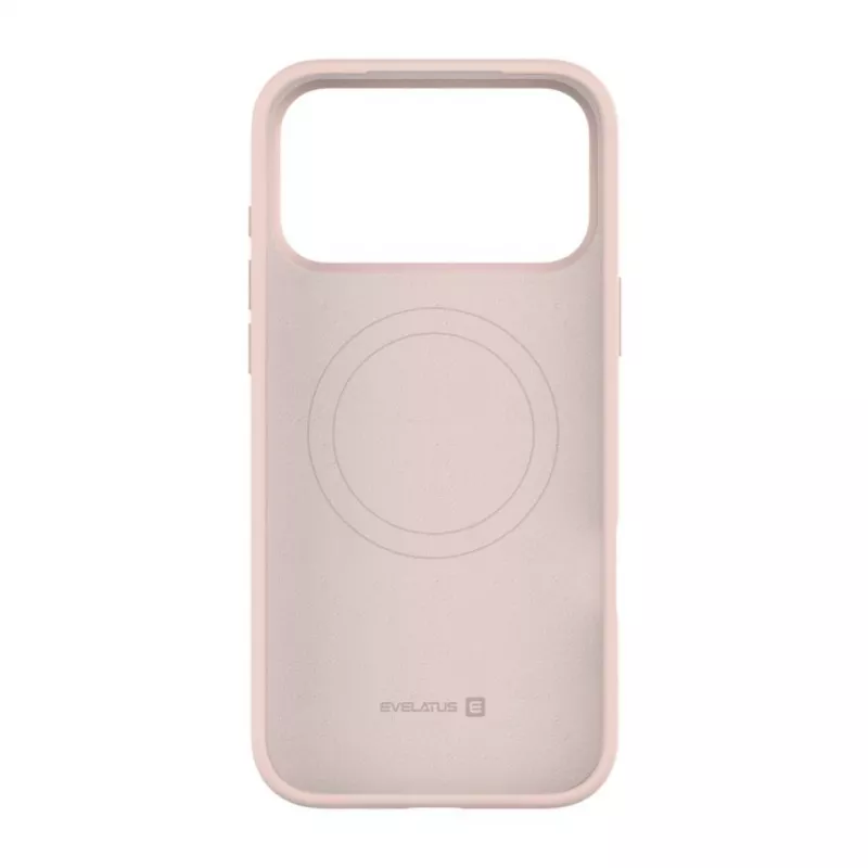 Evelatus Funda de silicona Soft Touch Premium MagSafe para Apple iPhone 18 Pro Max Rosa arena