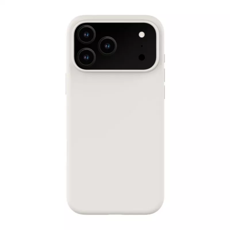 Evelatus Apple iPhone 18 Pro Max Premium funda de silicona MagSafe Soft Touch plateada