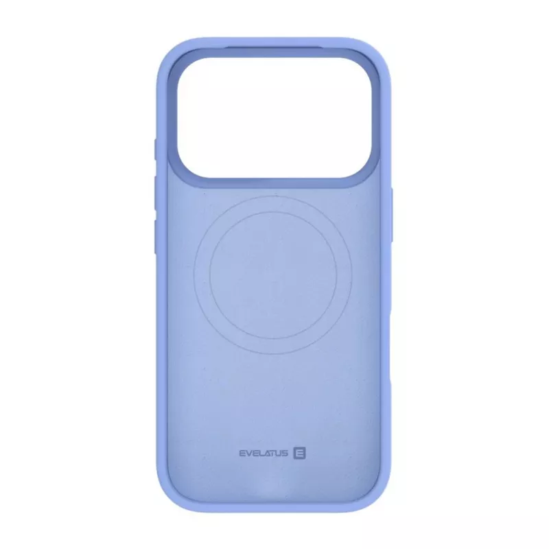 Evelatus Funda de silicona Soft Touch Premium MagSafe para Apple iPhone 18 Pro Azul