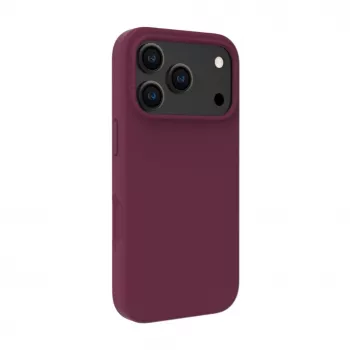 Evelatus Funda de silicona Soft Touch Premium MagSafe para Apple iPhone 18 Pro Burdeos