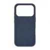 Evelatus Apple iPhone 18 Pro Funda de silicona Soft Touch MagSafe Premium Azul Oscuro
