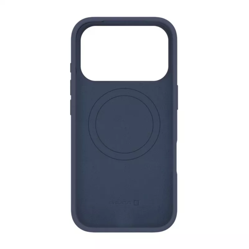 Evelatus Apple iPhone 18 Pro Funda de silicona Soft Touch MagSafe Premium Azul Oscuro