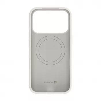 Evelatus Apple iPhone 18 Pro Funda de silicona Soft Touch MagSafe Premium Plata