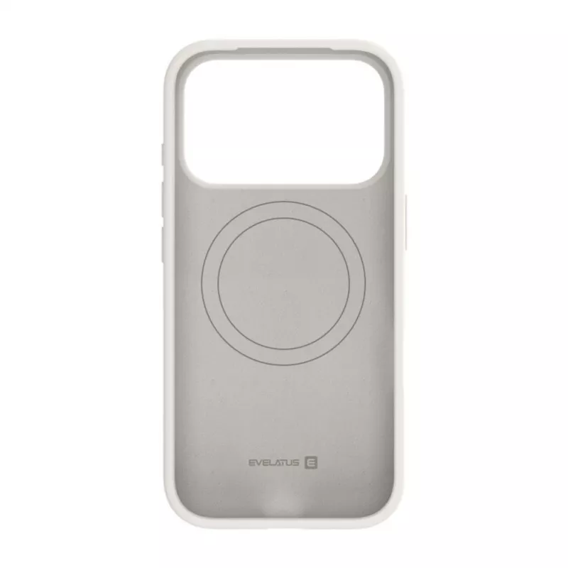 Evelatus Apple iPhone 18 Pro Funda de silicona Soft Touch MagSafe Premium Plata