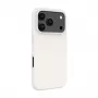 Evelatus Apple iPhone 18 Pro Funda de silicona Soft Touch MagSafe Premium Plata