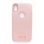 Evelatus Apple iPhone X funda trasera Carbon rosa