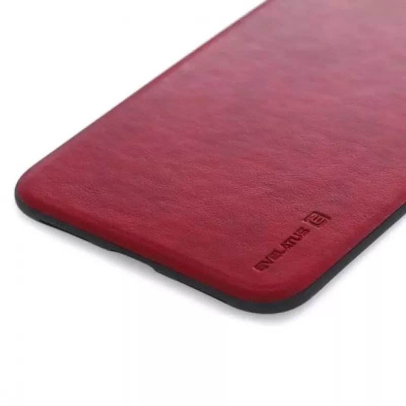 Evelatus Apple iPhone X Kuton Red Funda trasera de silicona