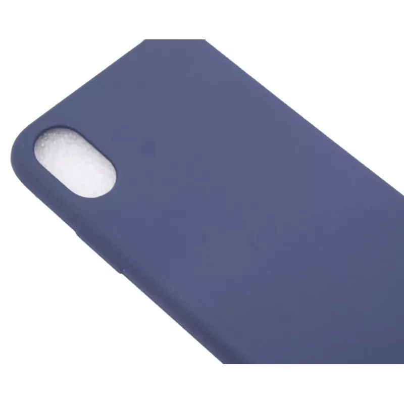 Evelatus Funda de silicona Nano Soft Touch TPU azul para Apple iPhone X