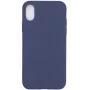 Evelatus Funda de silicona Nano Soft Touch TPU azul para Apple iPhone X