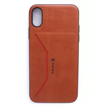 Funda cartera folio Evelatus Nobel marrón para Apple iPhone X