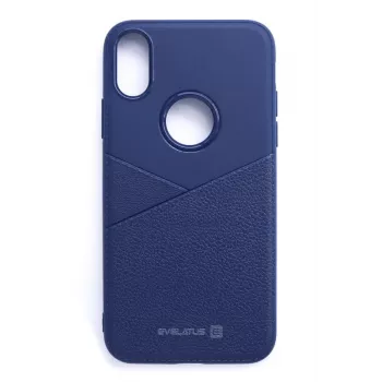 Evelatus Apple iPhone X Funda Trasera de Silicona Phantom Blue