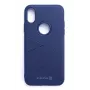 Evelatus Apple iPhone X Funda Trasera de Silicona Phantom Blue