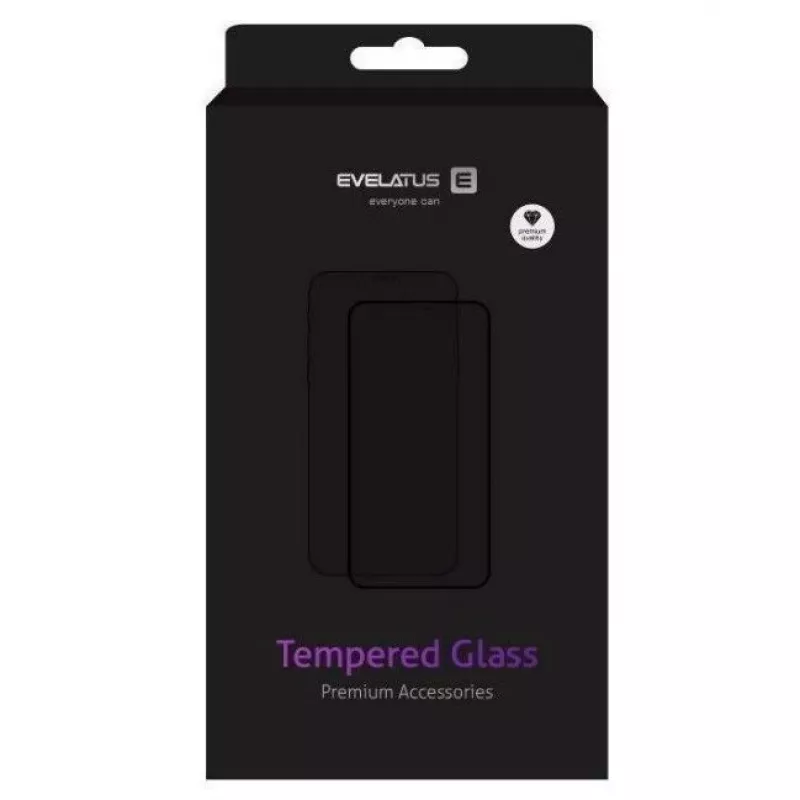 Evelatus Apple iPhone X/XS/11 Pro 5,8 inch Protector de pantalla cristal templado plano 0,33 mm con adhesivo japonés y recubrimiento antiestático