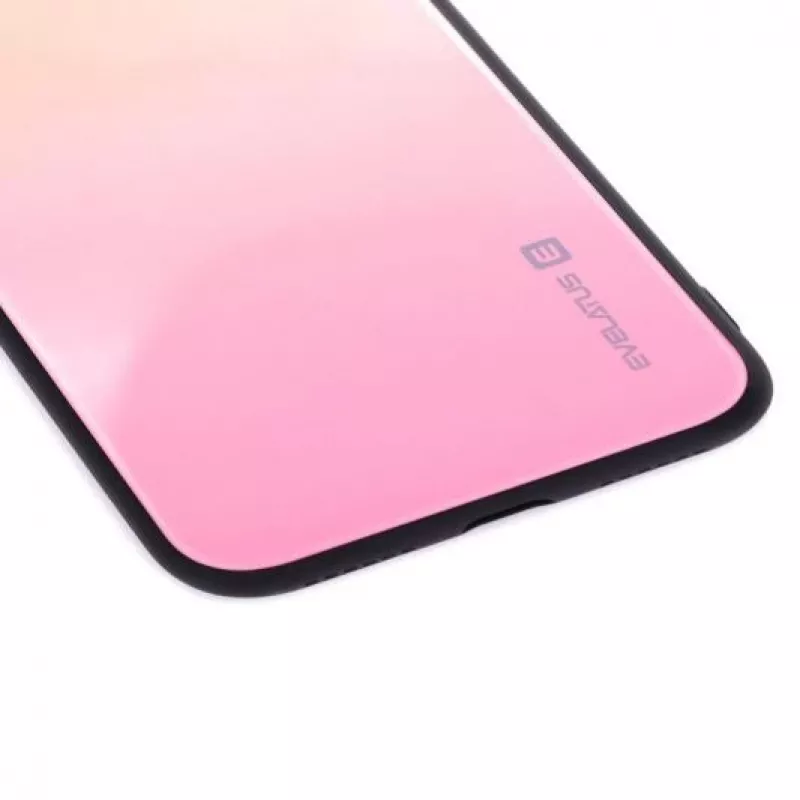 Evelatus Apple iPhone X/Xs Funda de cristal degradado 1 Mild Melon