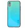 Evelatus Funda de cristal degradado para Apple iPhone X/Xs 6 Lagoon