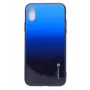 Evelatus Funda de cristal degradado para Apple iPhone X/Xs 7 Sea Depth
