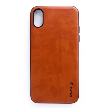Evelatus Apple iPhone X / XS Funda trasera Kuton marrón