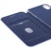 Evelatus Funda tipo libro para Apple iPhone XR azul oscuro
