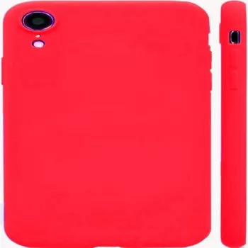 Funda de nano silicona Soft Touch TPU para Apple iPhone XR Evelatus roja
