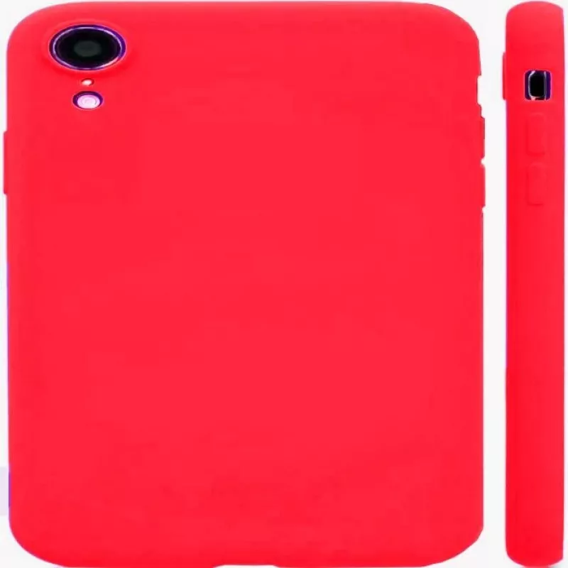 Funda de nano silicona Soft Touch TPU para Apple iPhone XR Evelatus roja