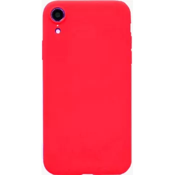Funda de nano silicona Soft Touch TPU para Apple iPhone XR Evelatus roja