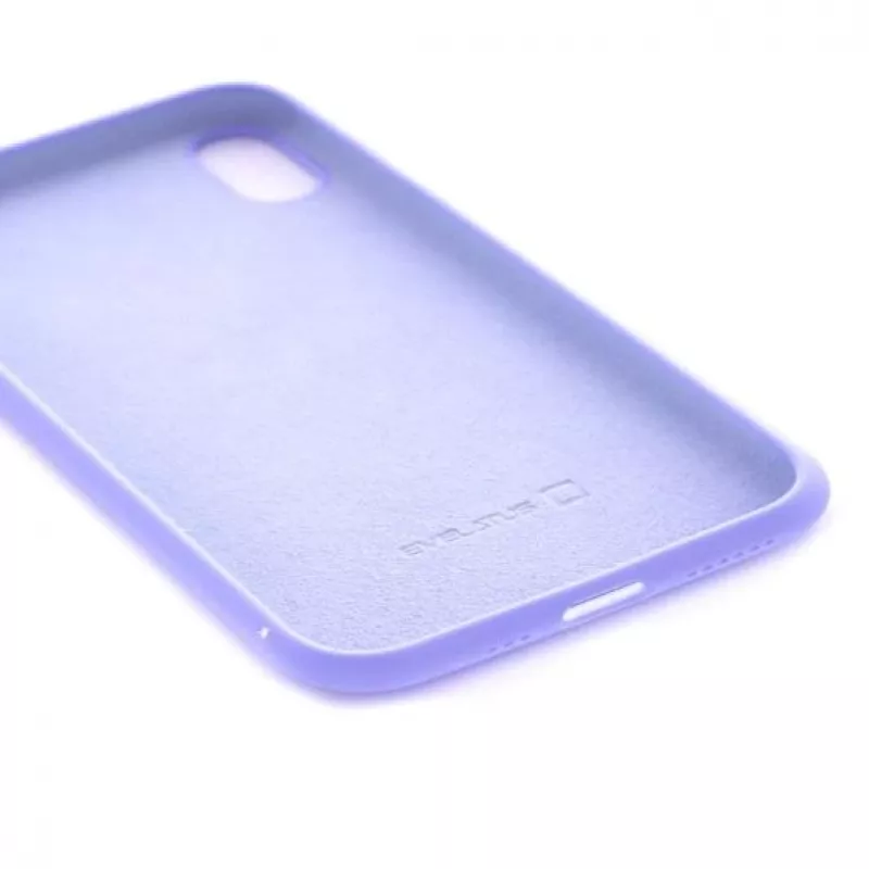 Evelatus Funda de silicona Premium Soft Touch lila para Apple iPhone XR