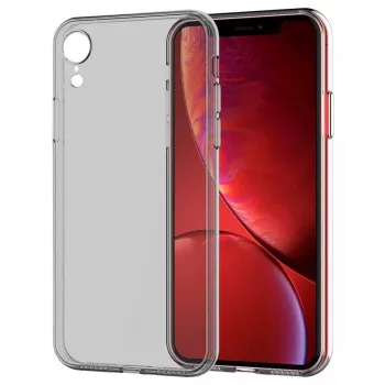 Evelatus Funda TPU para Apple iPhone XR 1,5 mm gris ahumado