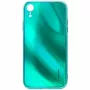 Evelatus funda de cristal templado con baño electrolítico efecto agua ondulada para Apple iPhone XR verde
