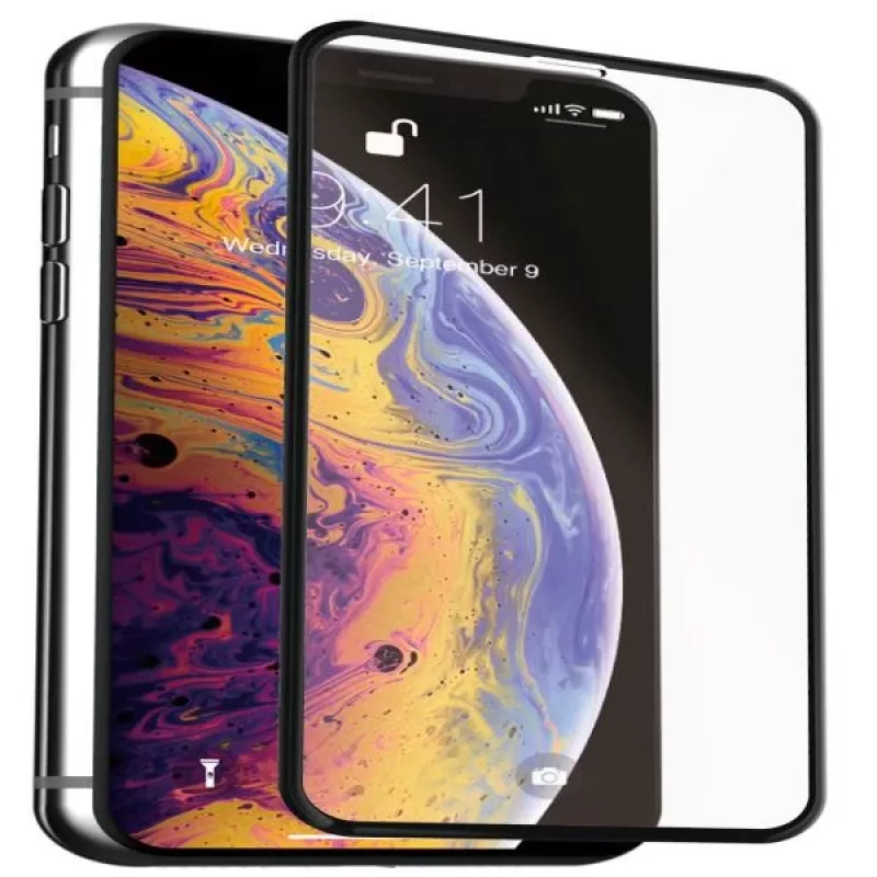 Evelatus Protector de pantalla de cristal Full Cover 2.5D con adhesivo japonés antistático para Apple iPhone XS Max/11 Pro Max