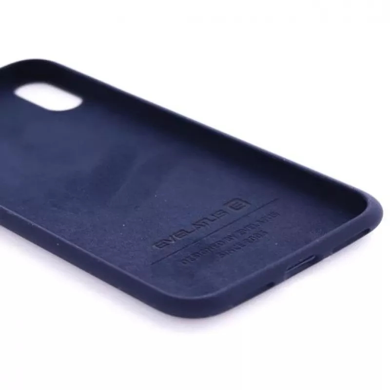 Evelatus Apple iPhone Xs Max Funda Nano Silicona Soft Touch TPU Midnight Blue