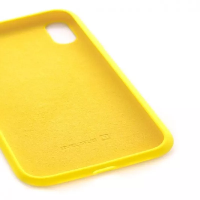 Evelatus Apple iPhone Xs funda de silicona Premium Soft Touch Amarillo claro