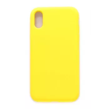 Evelatus Apple iPhone Xs funda de silicona Premium Soft Touch Amarillo claro
