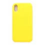 Evelatus Apple iPhone Xs funda de silicona Premium Soft Touch Amarillo claro