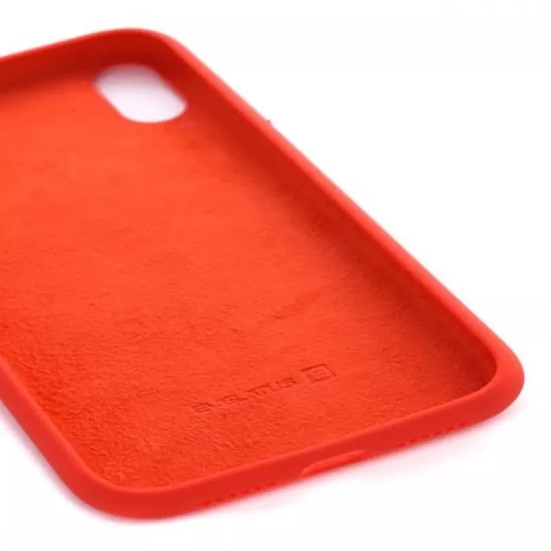 Evelatus Apple iPhone XS funda de silicona Premium Soft Touch Roja