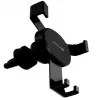 Evelatus Soporte para coche ECH03 negro - Soporte universal para salpicadero y parabrisas con brazo telescópico y giro de 360°