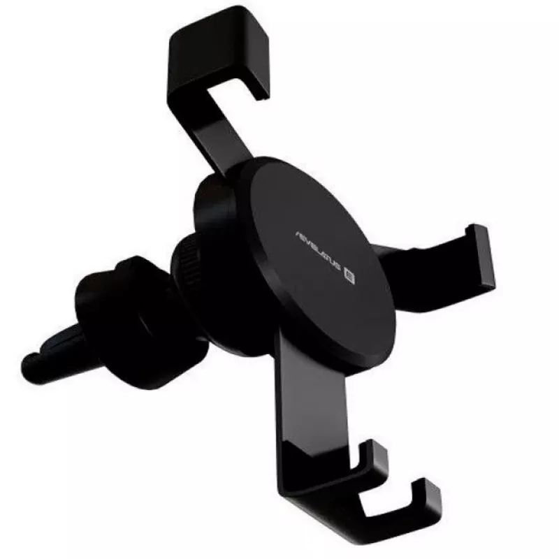 Evelatus Soporte para coche ECH03 negro - Soporte universal para salpicadero y parabrisas con brazo telescópico y giro de 360°