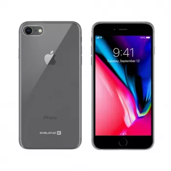 Evelatus Funda de silicona transparente para Apple iPhone 7/8/SE (2020/2022) - 1,5 mm TPU transparente