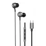 Evelatus Crystal Clear Auriculares con USB-C y micrófono Negro