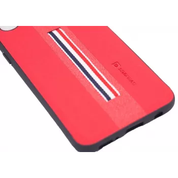 Evelatus Funda trasera Dazzle roja para Samsung Galaxy A40