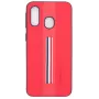 Evelatus Funda trasera Dazzle roja para Samsung Galaxy A40